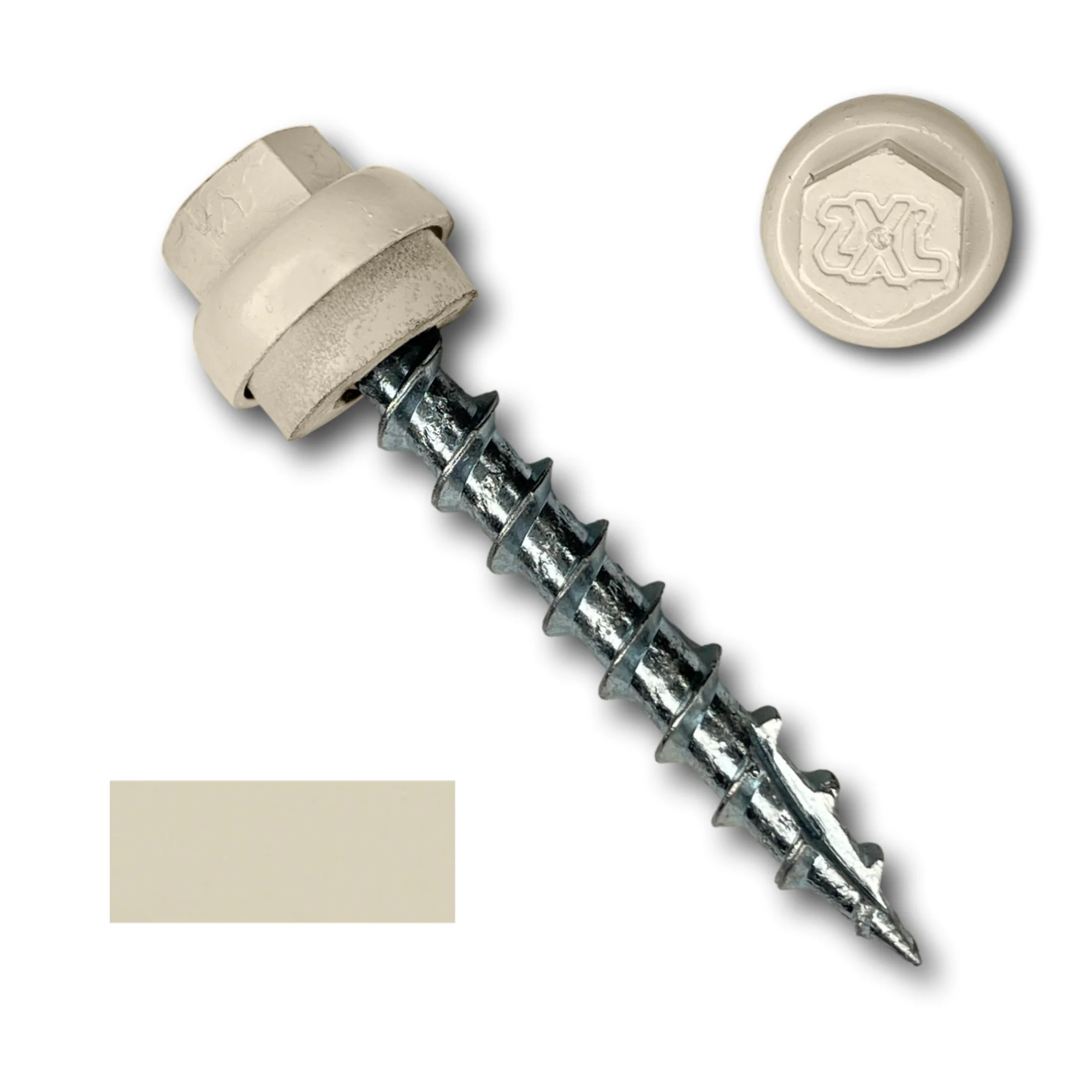 #12 x 1.5" ZXL Dome Cap Metal Roofing Screws (Metal-to-Wood) - Image 3