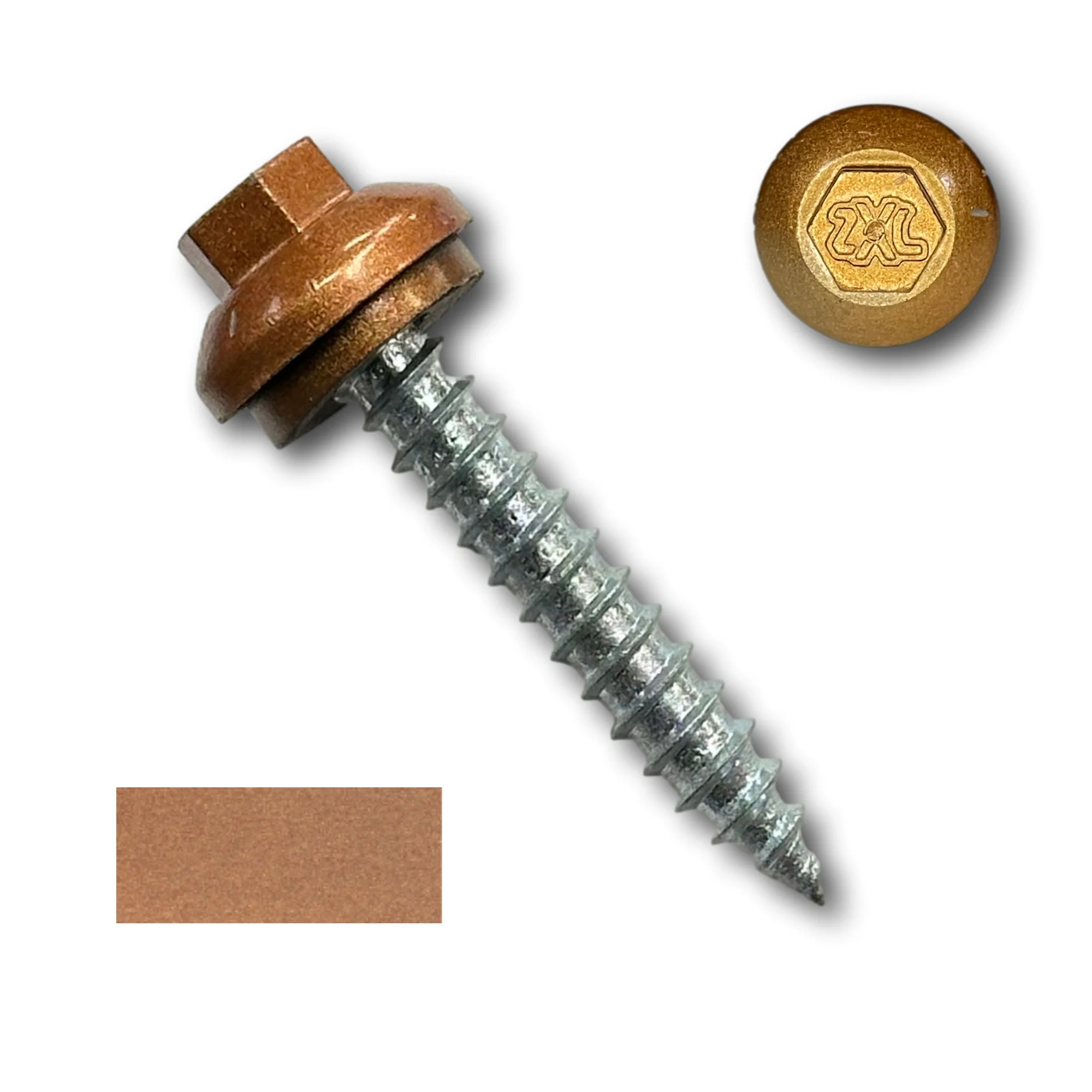 #14 x 1.5" ZXL Dome Cap Metal Roofing Screw (Metal-to-Wood) - Image 17