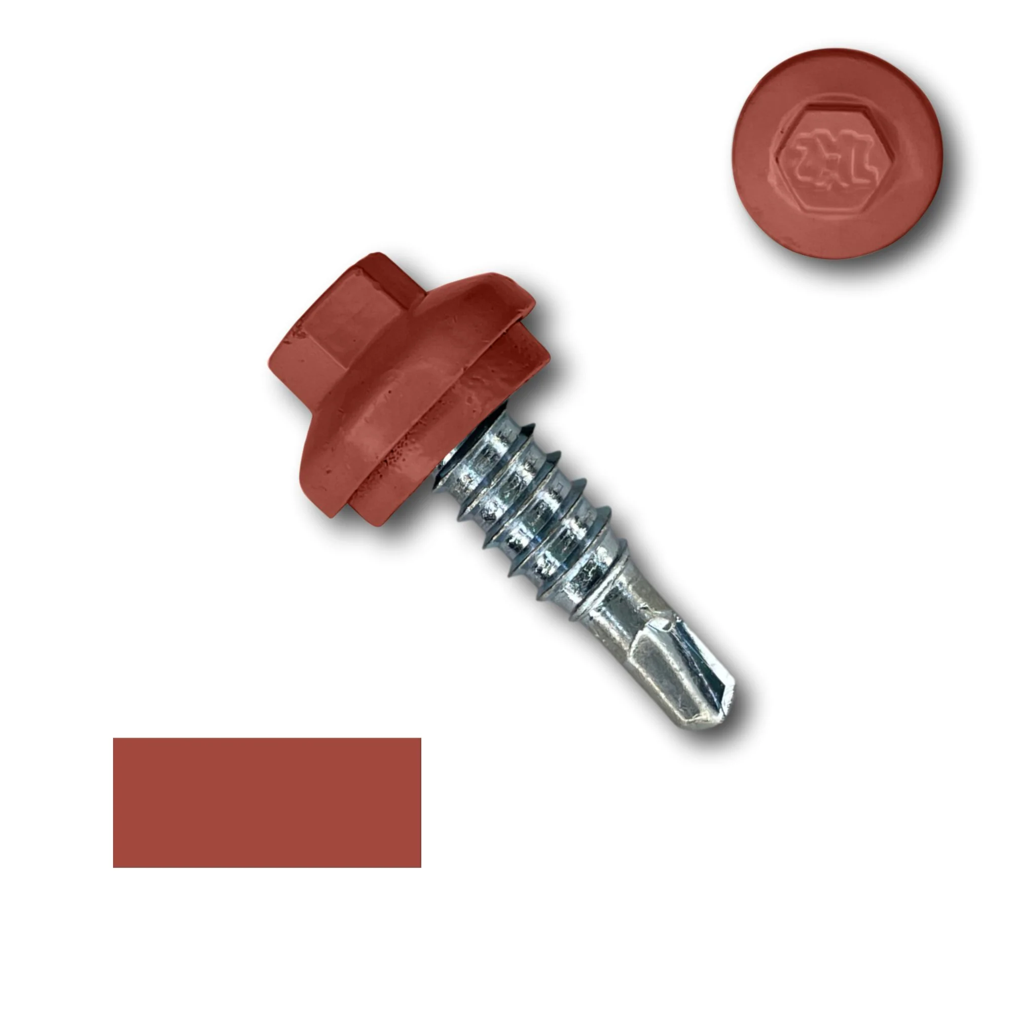 #14 x 7/8" ZXL Dome Cap Stitch Lap Metal Building Screws - Image 10