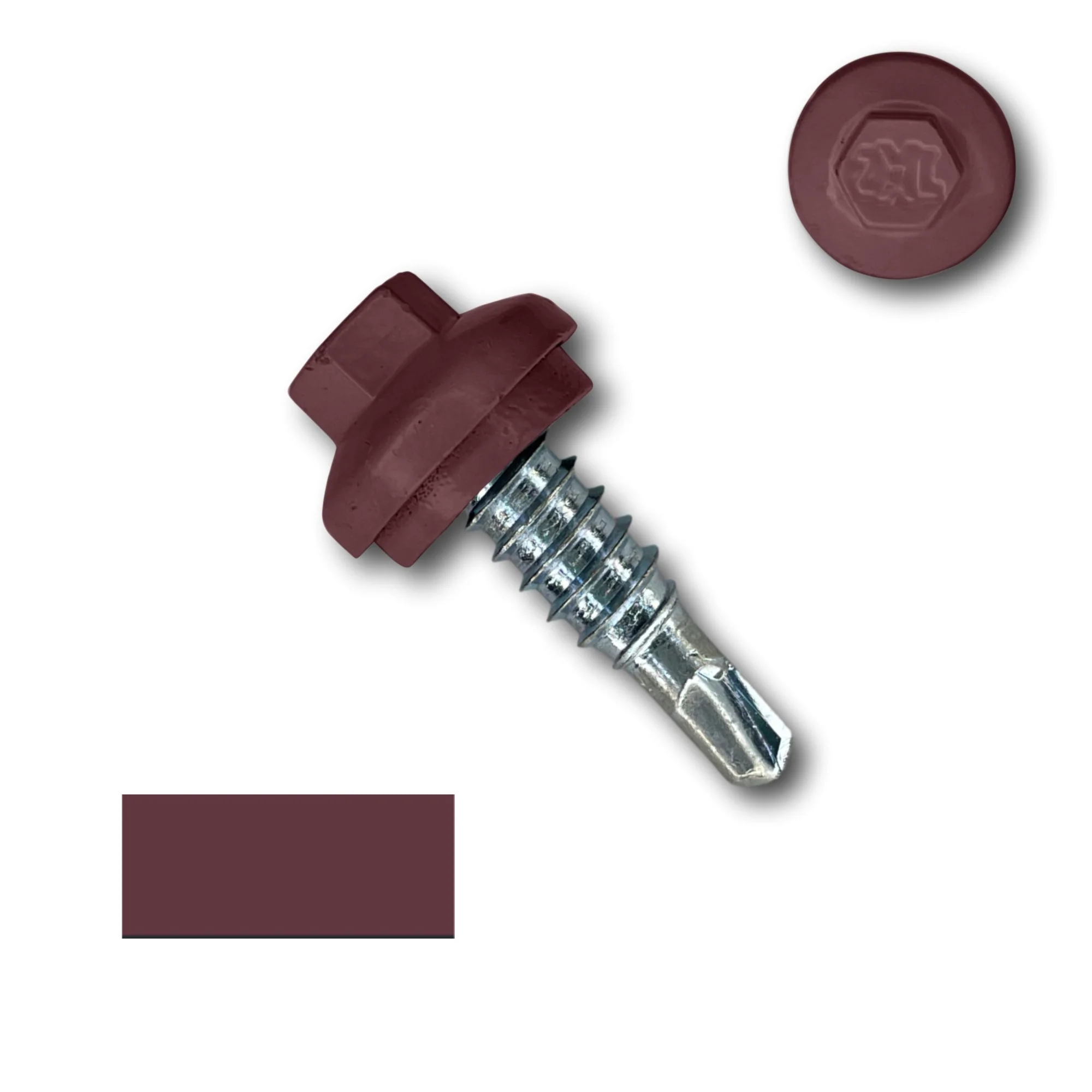#14 x 7/8" ZXL Dome Cap Stitch Lap Metal Building Screws - Image 12