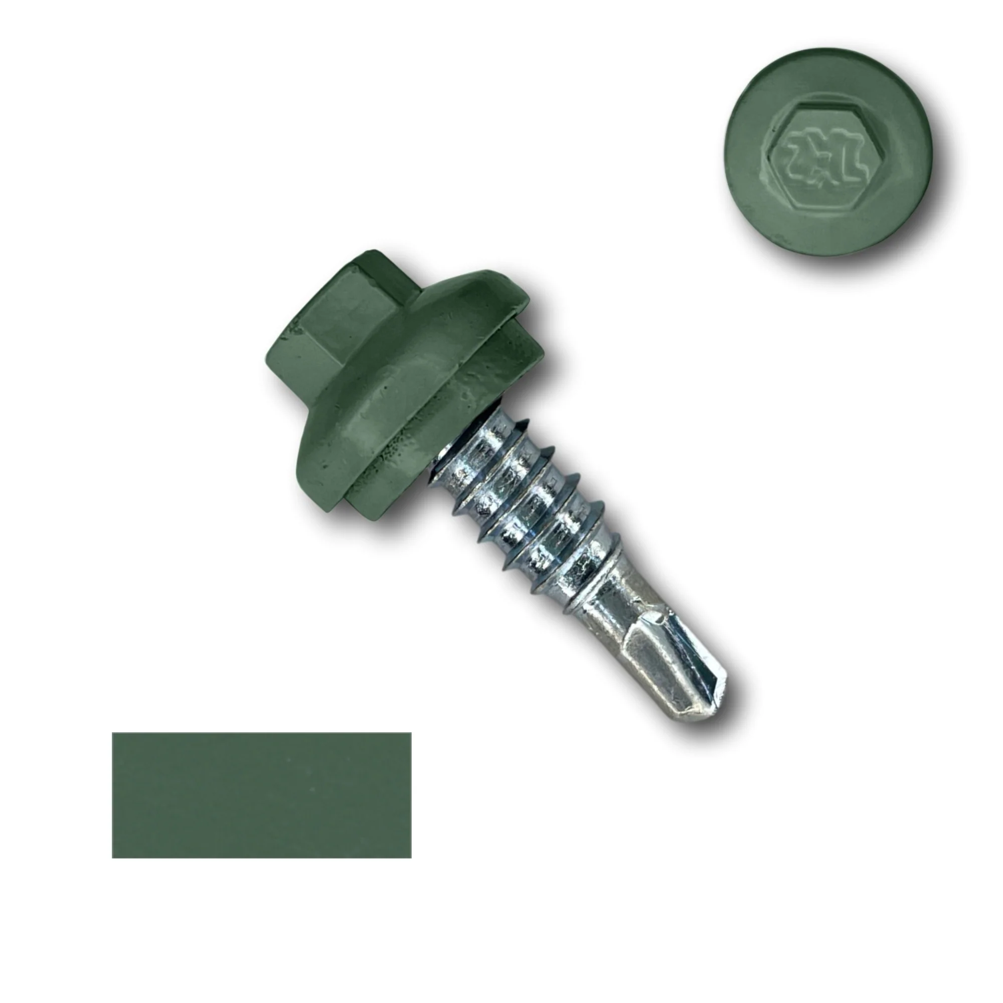 #14 x 7/8" ZXL Dome Cap Stitch Lap Metal Building Screws - Image 14