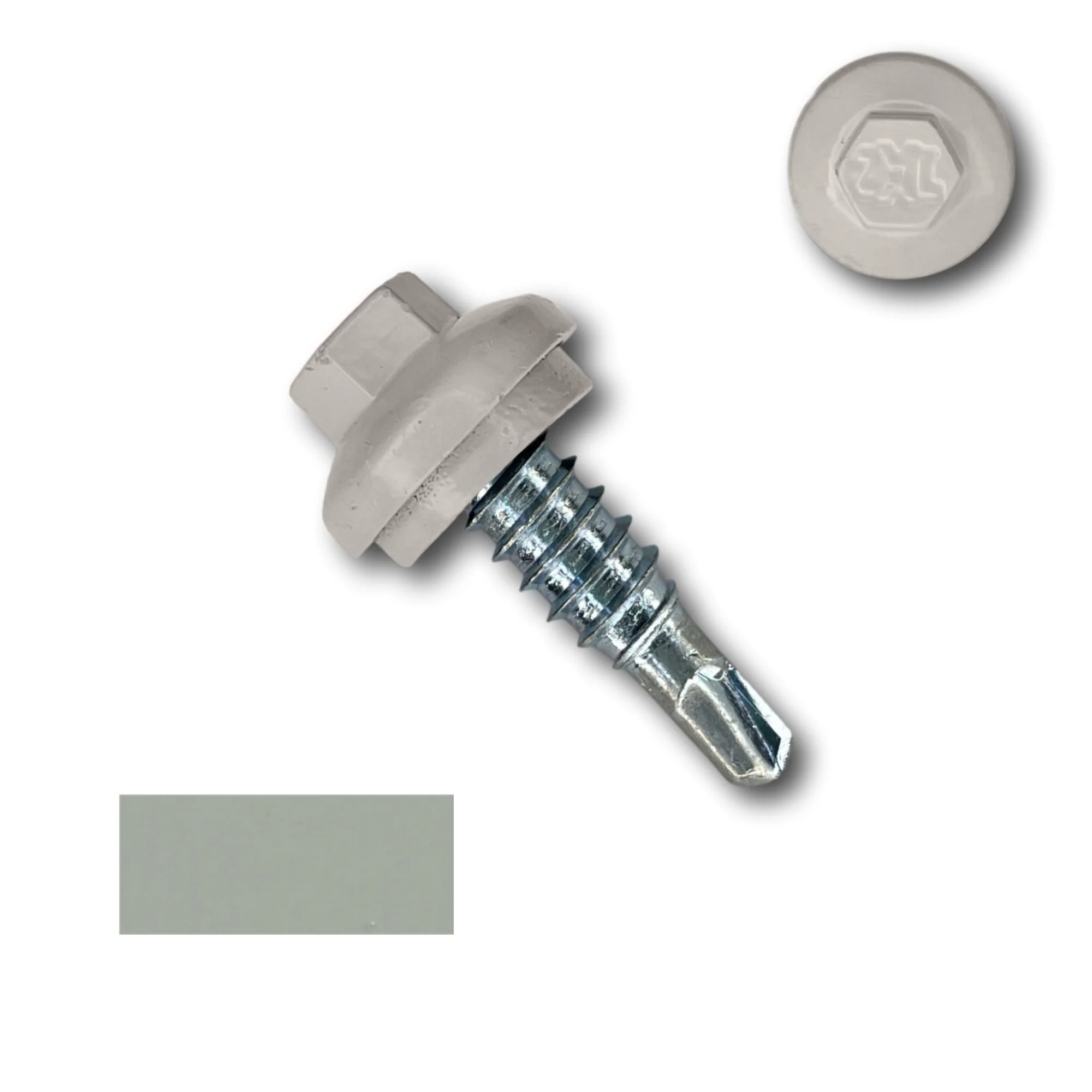 #14 x 7/8" ZXL Dome Cap Stitch Lap Metal Building Screws - Image 5