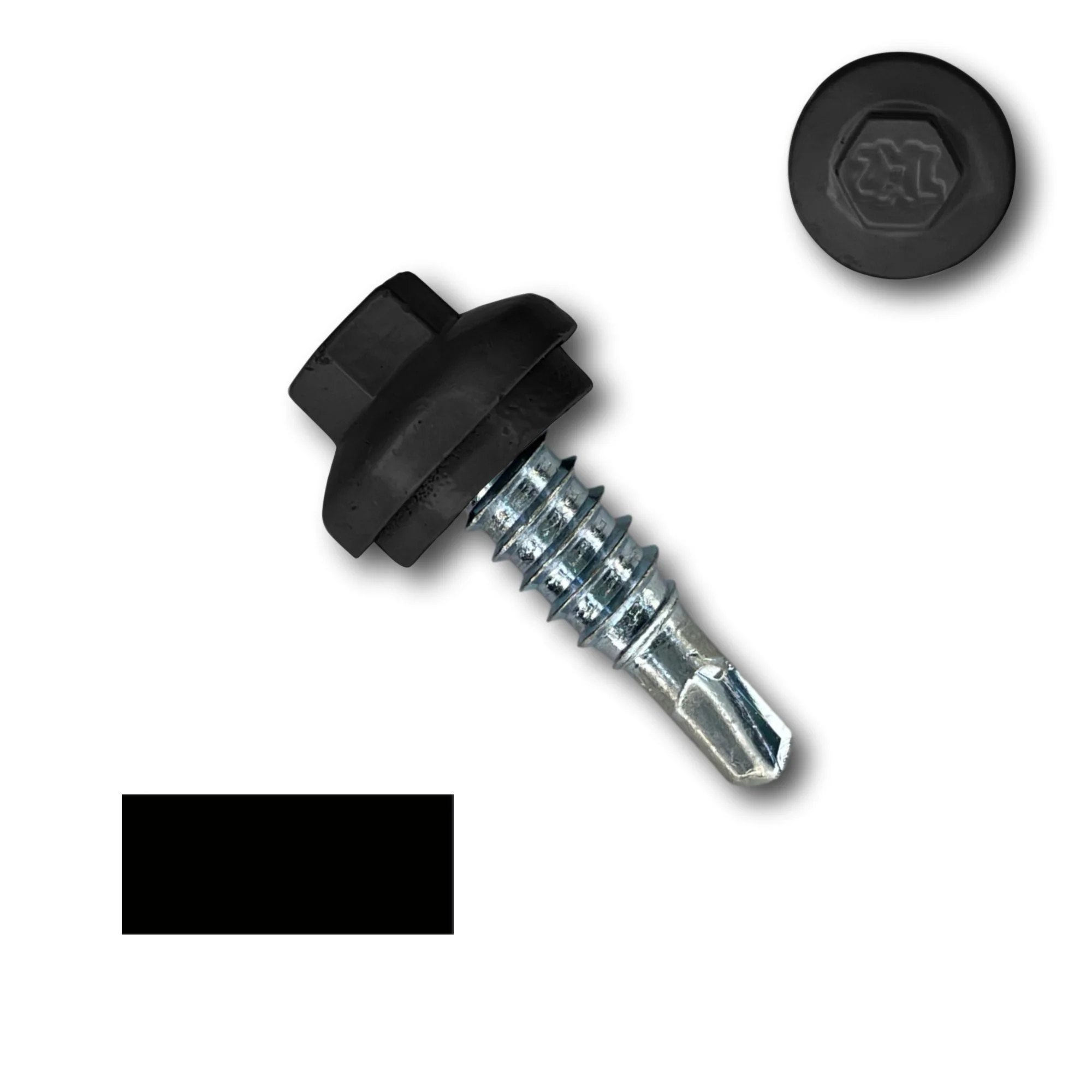 #14 x 7/8" ZXL Dome Cap Stitch Lap Metal Building Screws - Image 9