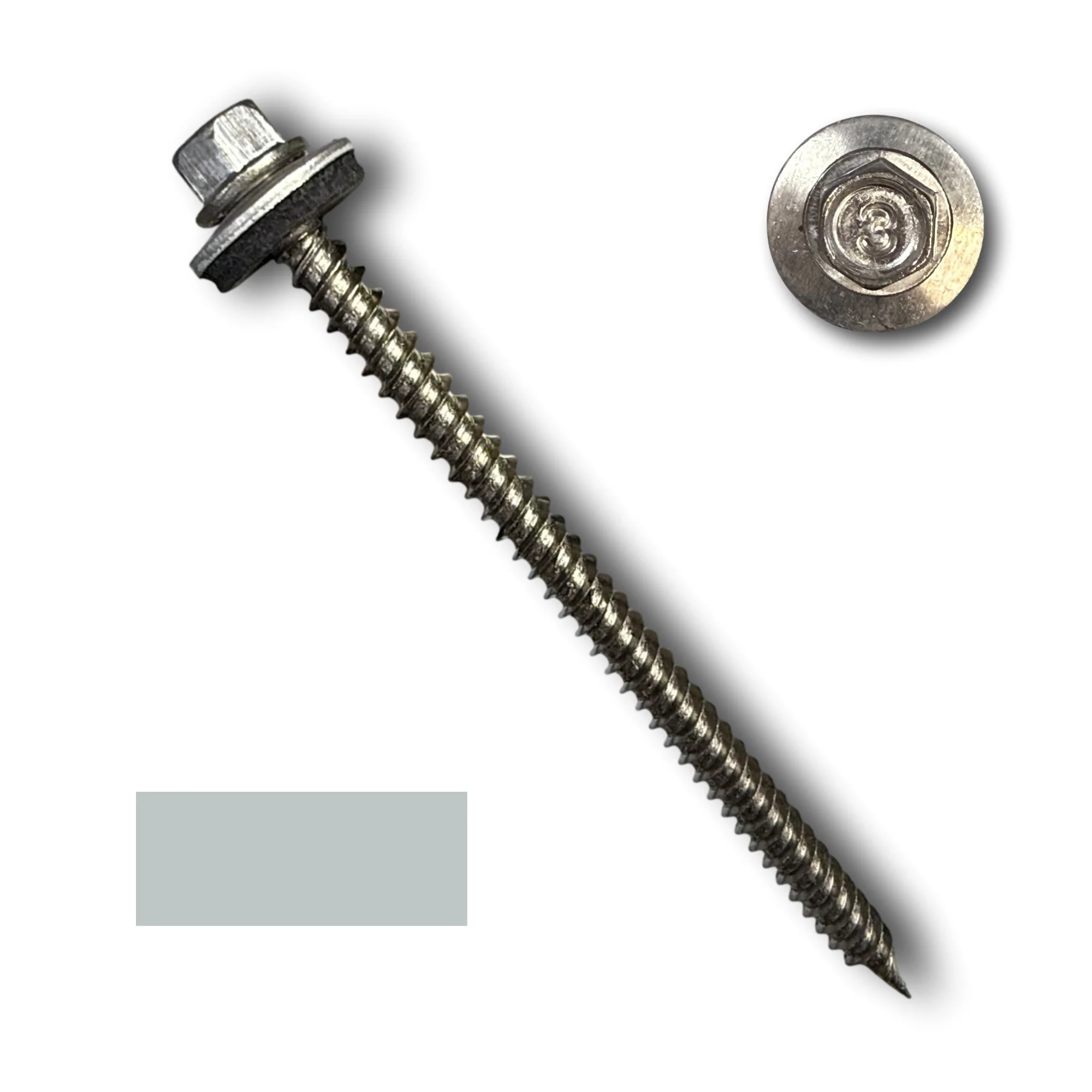 #9 Stainless Steel Metal Roofing Screws (Metal-to-Wood) - Image 6