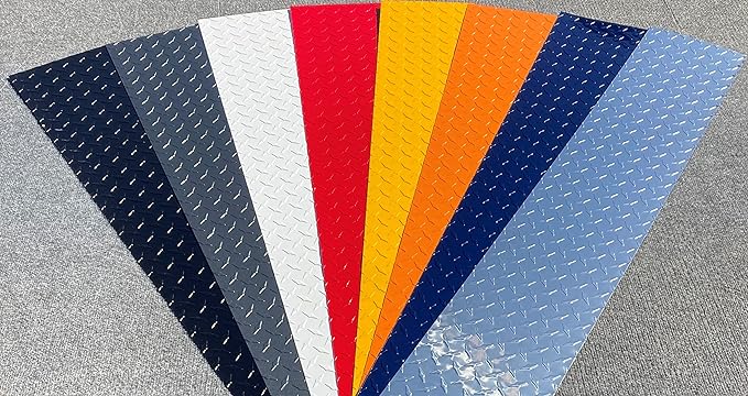 0.025" Painted Aluminum Diamond Treadplate Flashing Rolls - 10 FT Rolls - Image 9
