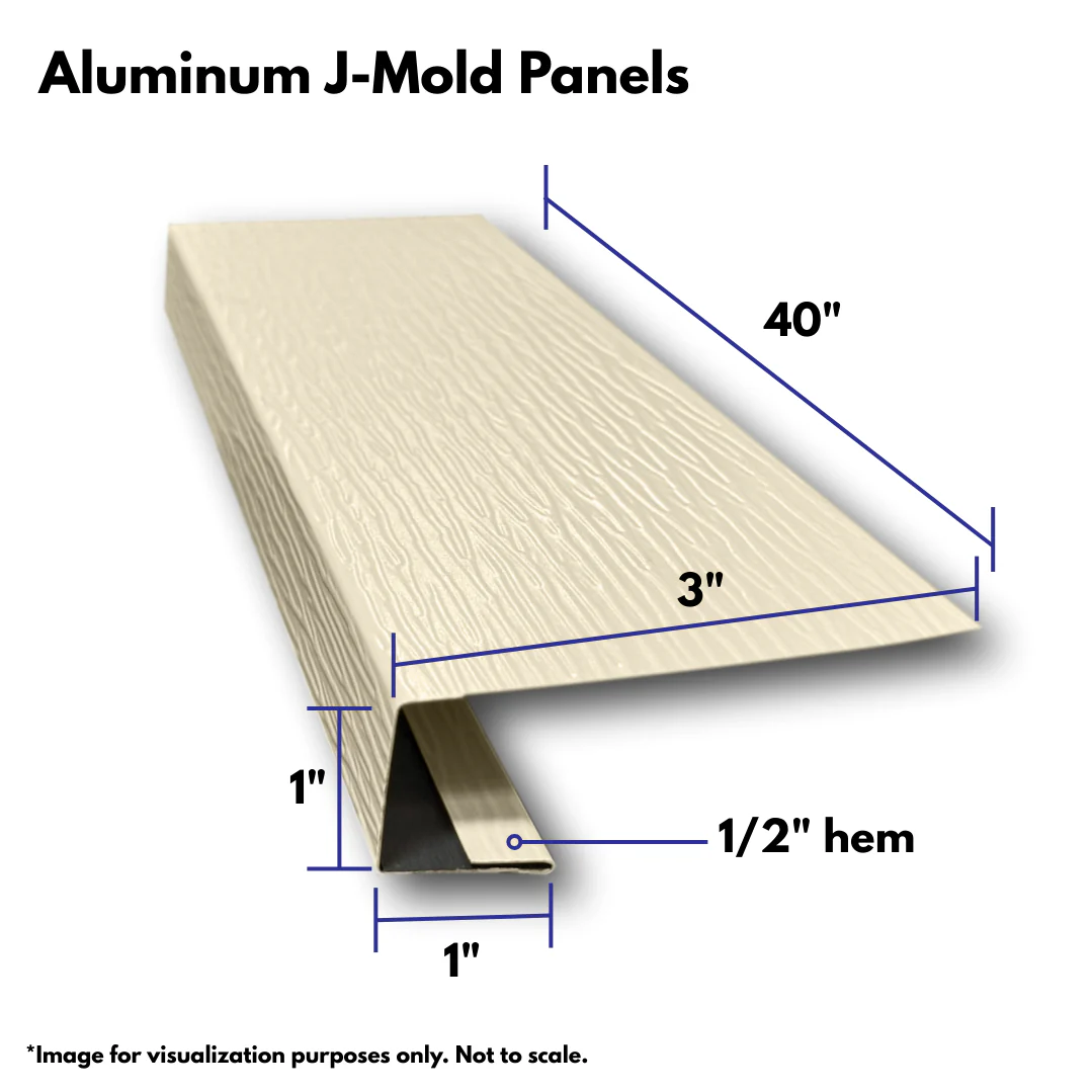 Aluminum J-Channel - Woodgrain Finish - Image 3