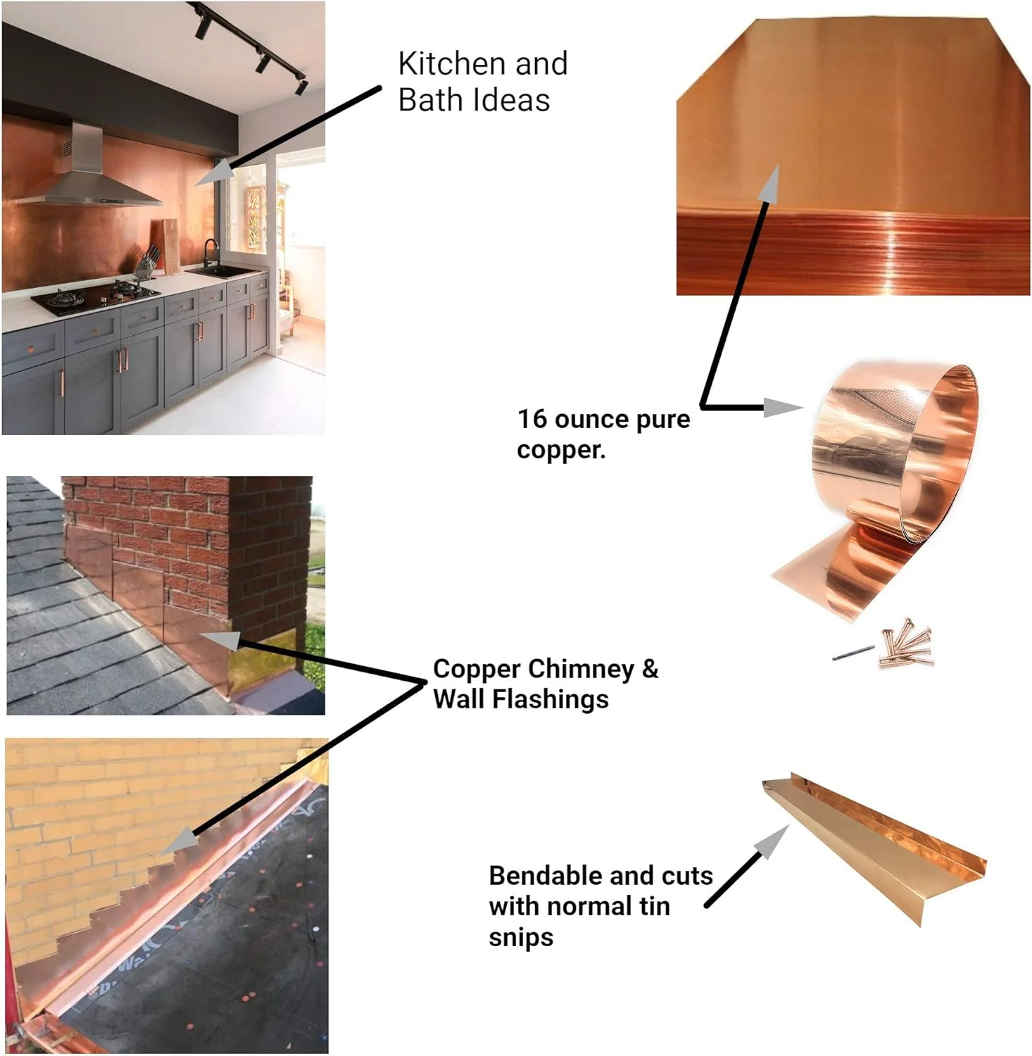 16 & 20 Ounce Copper Flashing Rolls - Image 4