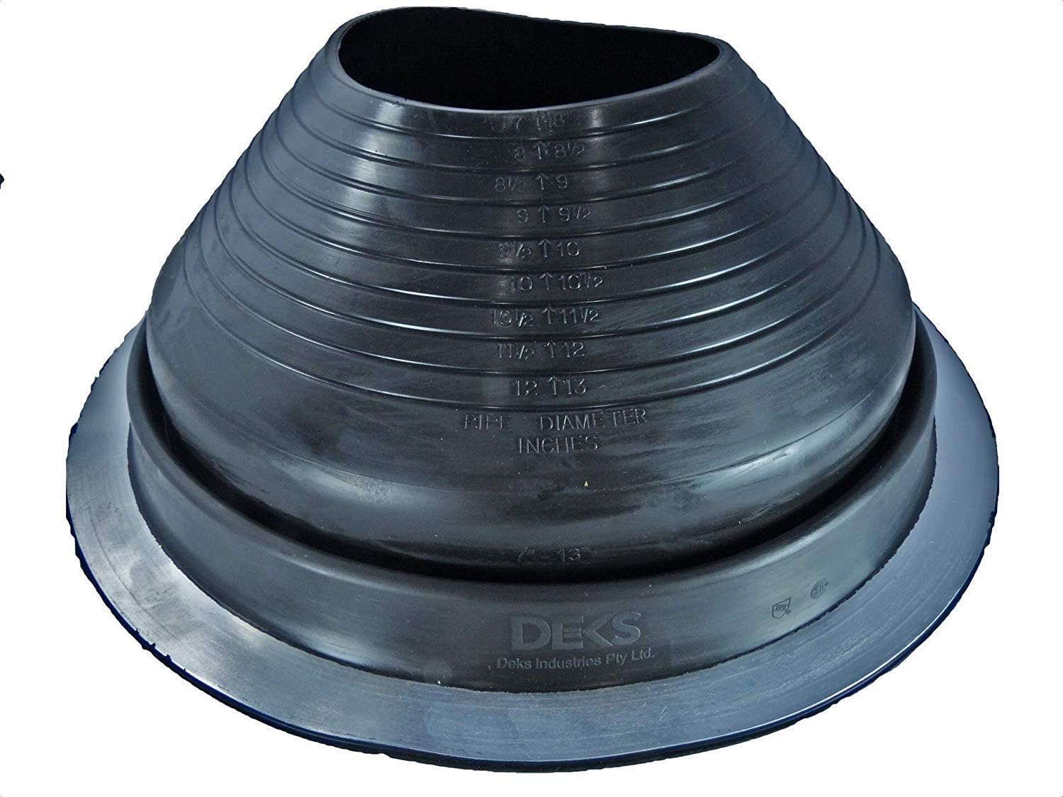 Dektite Black EPDM Round Base  - Metal Roofing Pipe Flashing Boots - Image 10