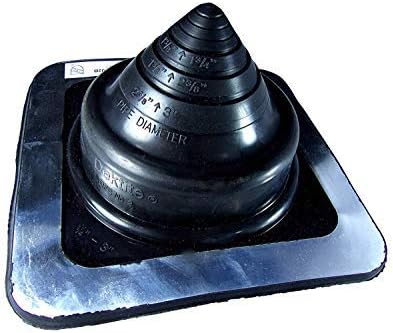 Dektite Black EPDM Square Base  - Metal Roofing Pipe Flashing Boots - Image 3