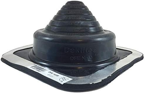 Dektite Black EPDM Square Base  - Metal Roofing Pipe Flashing Boots - Image 4