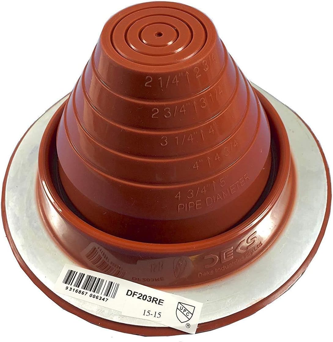 Dektite Round Base High Temperature Silicone - Metal Roofing Pipe Flashing Boots - Image 4