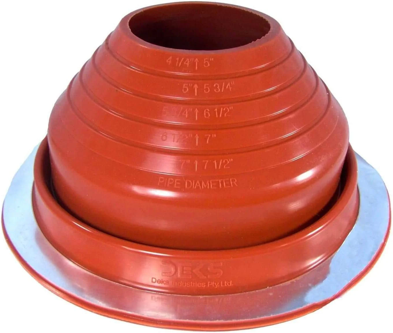 Dektite Round Base High Temperature Silicone - Metal Roofing Pipe Flashing Boots - Image 6