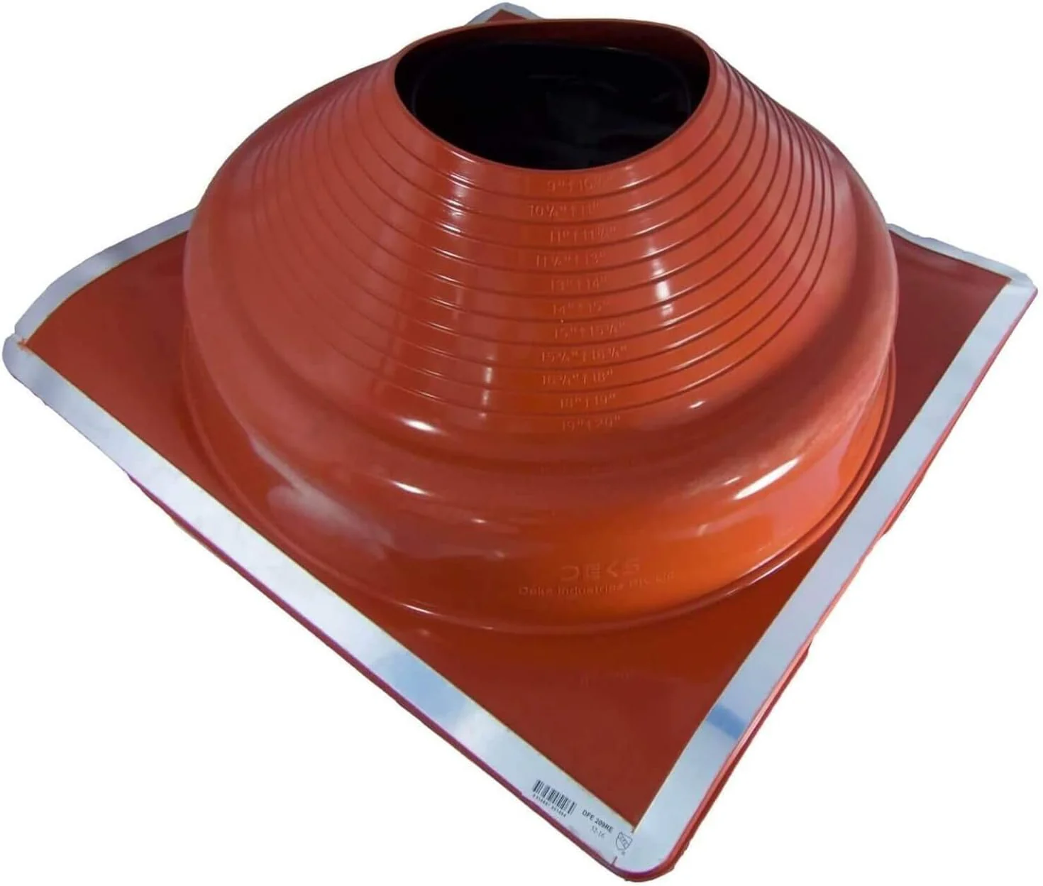 Dektite Square Base High Temperature Silicone - Metal Roofing Pipe Flashing Boots - Image 10