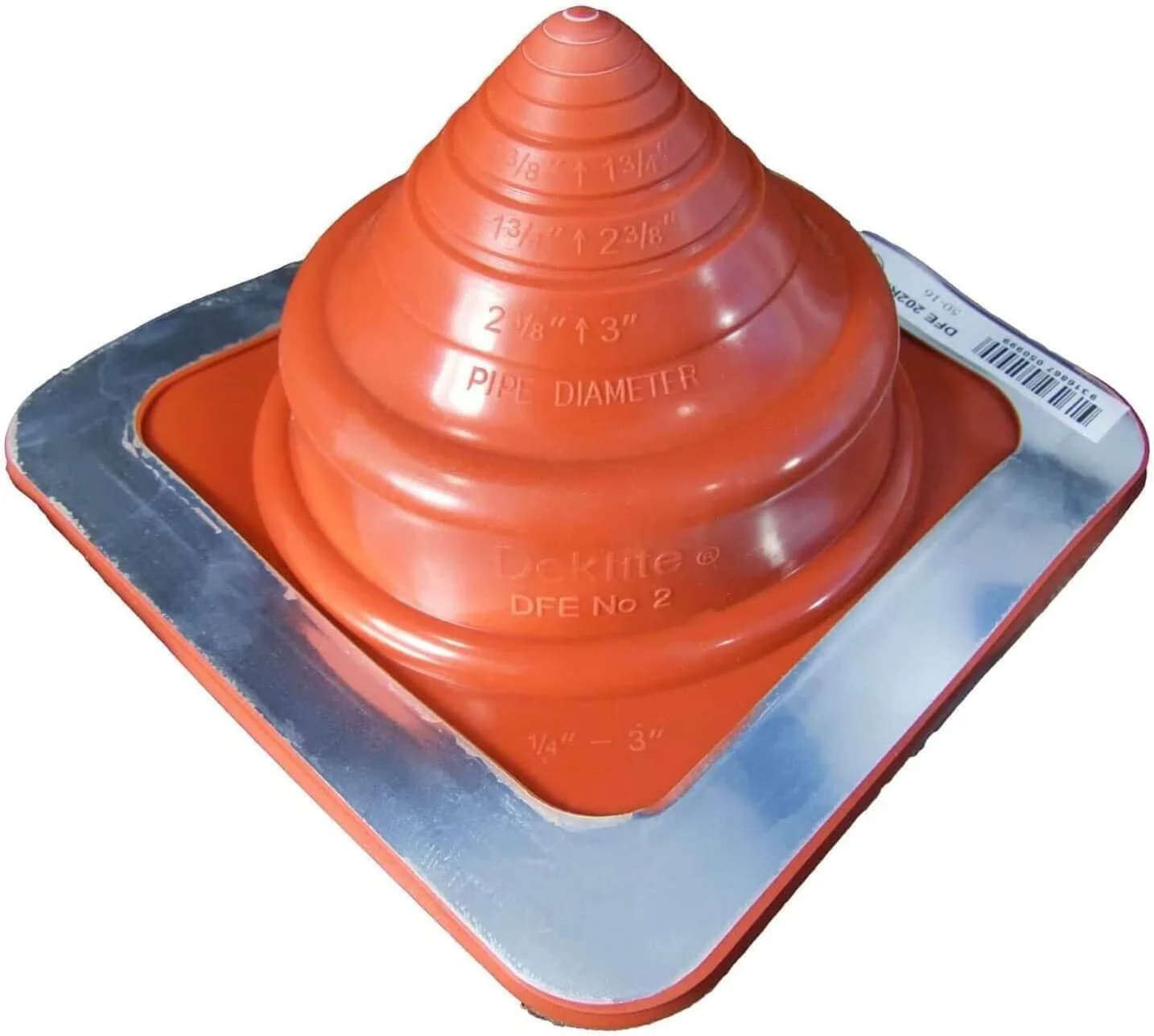 Dektite Square Base High Temperature Silicone - Metal Roofing Pipe Flashing Boots - Image 3