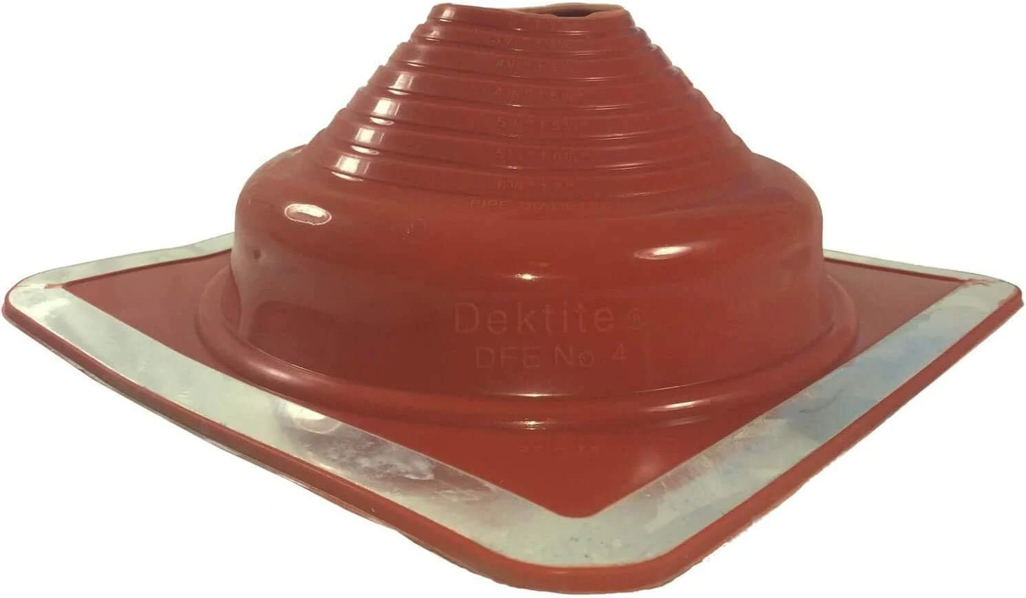 Dektite Square Base High Temperature Silicone - Metal Roofing Pipe Flashing Boots - Image 5