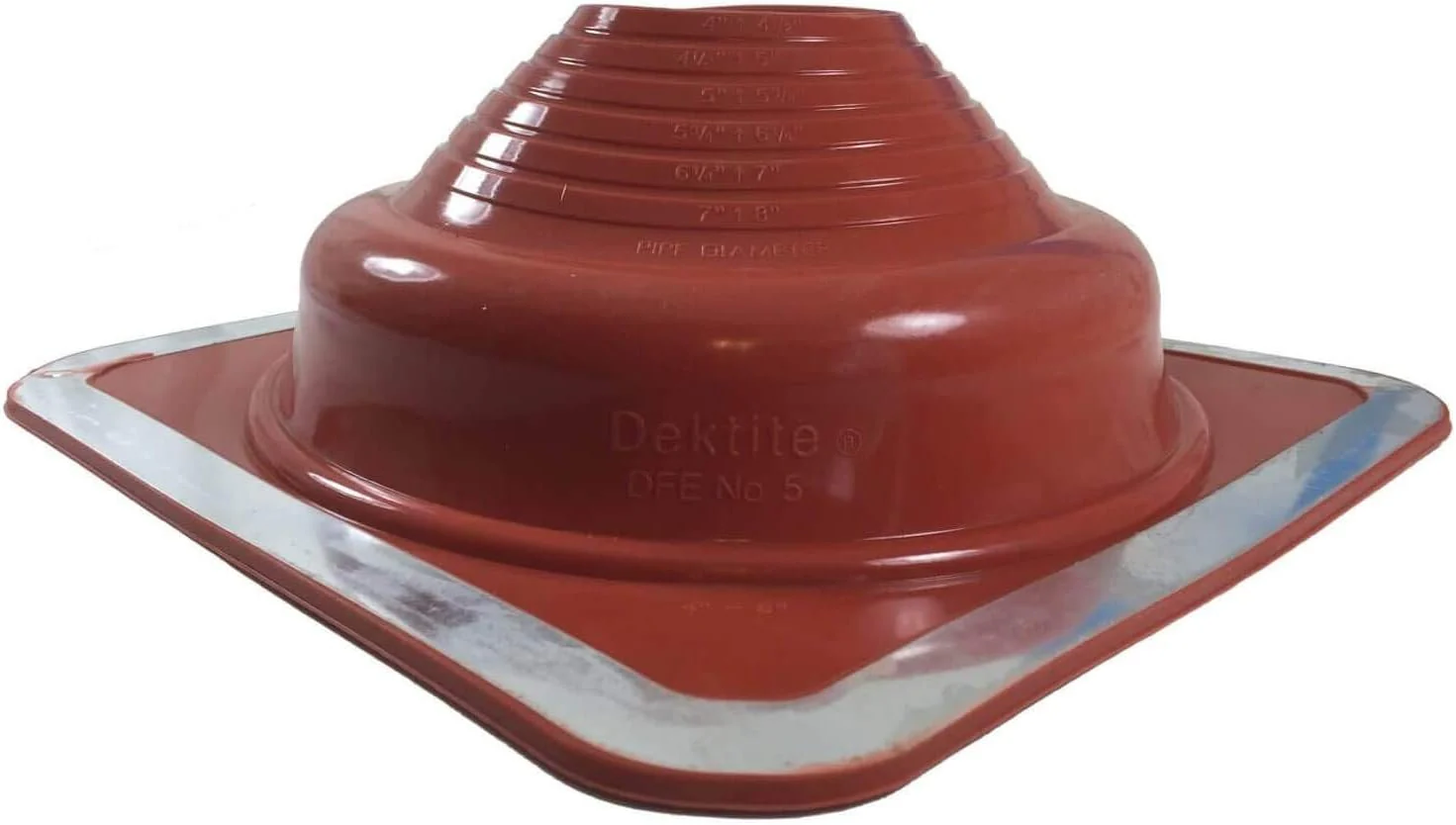 Dektite Square Base High Temperature Silicone - Metal Roofing Pipe Flashing Boots - Image 6